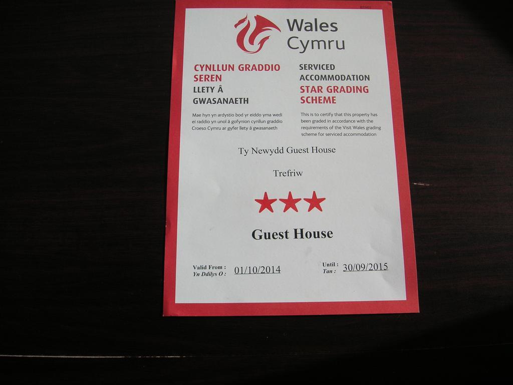 Ty Newydd Guest House Trefriw Екстериор снимка